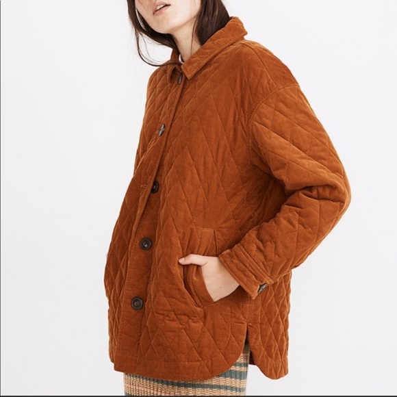 Madewell Walton Quilted Shirt Jacket Size Medium - Picture 2 of 9